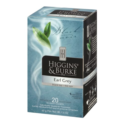 Higgins & Burke Earl Gray Tea Bags, Regular